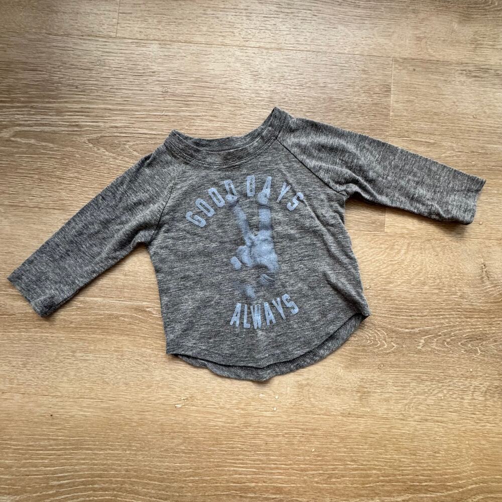 Tiny Whales Raglan Top - Size 12-18m